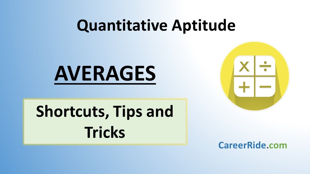 Averages Shortcuts Tricks For Placement Tests Job Interviews Exams YouTube