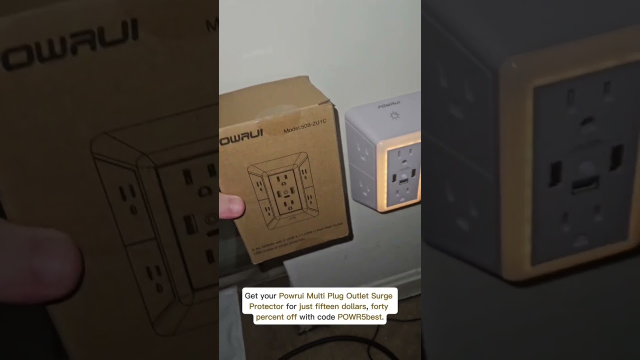 POWRUI Multi Plug Outlet Surge Protector With Night Sensor upgrade your home NEEDS. Do you agree?