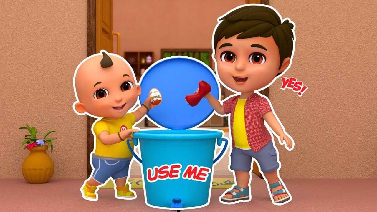 कूड़ा कूड़ेदान में डालें | Use Dustbin | Best Hindi Rhymes - Zappy Toons