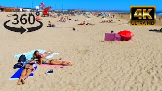 Costa da Caparica Beach | Portugal 🇵🇹 | 360º Beach Walk PT 8 by N&S Tours 1,077 views 2 years ago 8 minutes, 12 seconds
