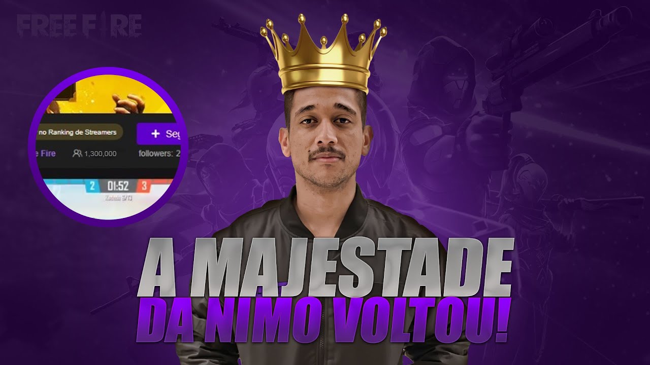 COLOQUEI 1,3 MILHÕES DE PESSOAS AO VIVO NA NIMO TV LYONS VS LGD! FREE FIRE