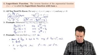 Math150/151 Section 1.4 Exponentials, Inverses and Logarithms (items 12-19)