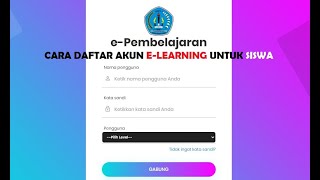 Cara Daftar Akun E-Learning Untuk Siswa SMPN 1 Pusakanagara