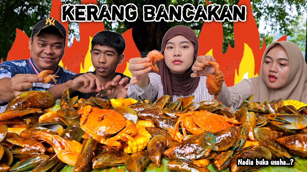 NGARIUNG CUCURAK KERANG BANCAKAN SAUS LADA HITAM !! NGEUNAH SUPER PEDAS NYENTANG