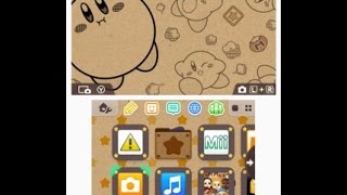 Kirby Craft-Paper Party 3Ds Theme Overview