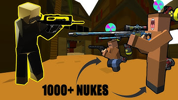 Nuking On 2x Nuke Tamer Owners! Krunker.io Gameplay