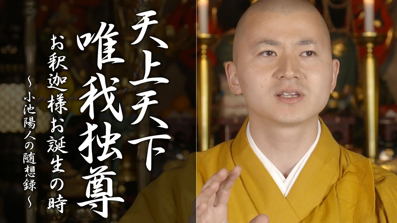 陽人の法話 天上天下唯我独尊 お釈迦様お誕生の時 Youtube