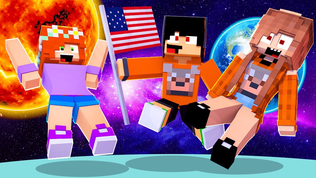 FOMOS PARA A LUA NO MINECRAFT ! ‹ LOBINHO › - YouTube