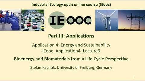 Bioenergy and Biomaterials from a Life Cycle Perspective