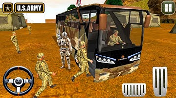 Army Bus Driving SIMULATOR: IMPOSSIBLE Off-Road Rescue! - Android Gameplay 🎯