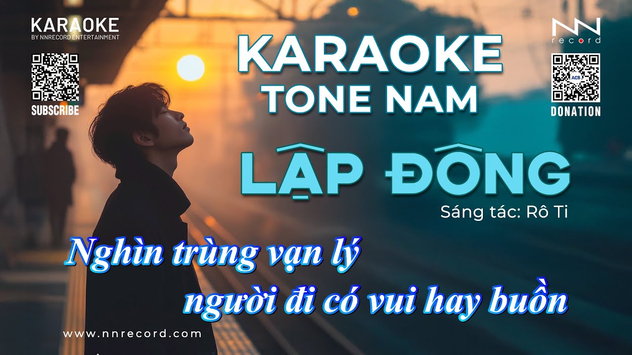 Karaoke Lập Đông Tone Nam - Version Hot TikTok | Trời Vội Làm Gió Lập Đông Lá Kia Thay Màu