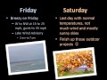 A Change In The Weather...