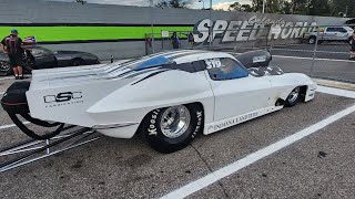 Bad Azz Nitrous Corvette running Top Sportsman at World Street Nationals