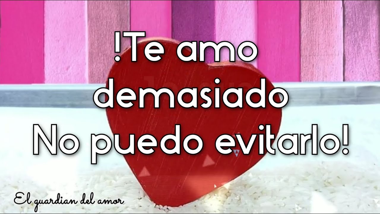 Te Amo Y Te Amo Y No Puedo Mas