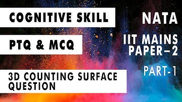 Surface counting questions solving PTQ & MCQ | NATA 2020 | IIT mains paper 2 | Cognitive skill test