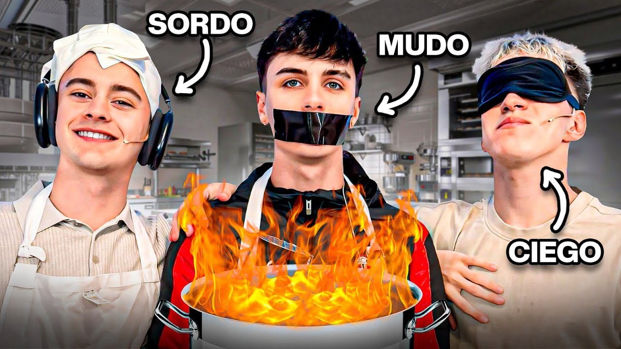 UN CIEGO, UN SORDO y UN MUDO intentan COCINAR