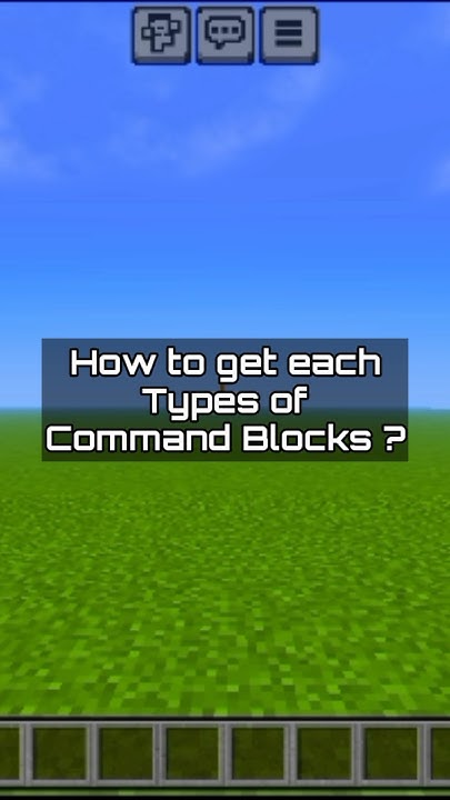 How to get Command blocks on MCPE ? - YouTube
