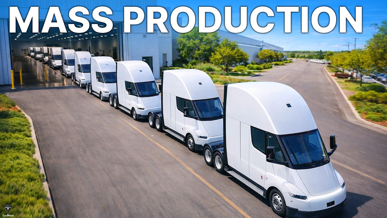 Tesla Semi превзошла конкурентов, обеспечив запас хода в 800 миль на одной зарядке, и началось се...