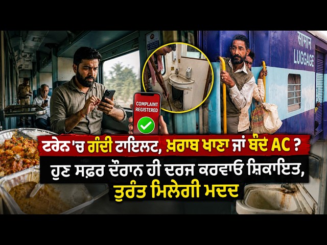 ਟਰੇਨ 'ਚ ਗੰਦੀ ਟਾਇਲਟ, ਖ਼ਰਾਬ ਖਾਣਾ ਜਾਂ ਬੰਦ AC ?  , ਹੁਣ ਸਫ਼ਰ ਦੌਰਾਨ ਹੀ ਦਰਜ ਕਰਵਾਓ ਸ਼ਿਕਾਇਤ ,ਤੁਰੰਤ ਮਿਲੇਗੀ ਮਦਦ