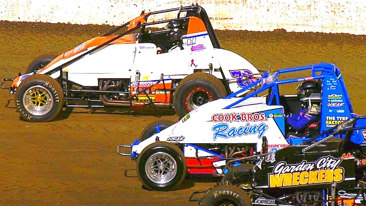 Peter Merrett Racing Wingless Sprints Heat 2c Peter Merrett Trophy Simpson Speedway 6-4-2019 ...