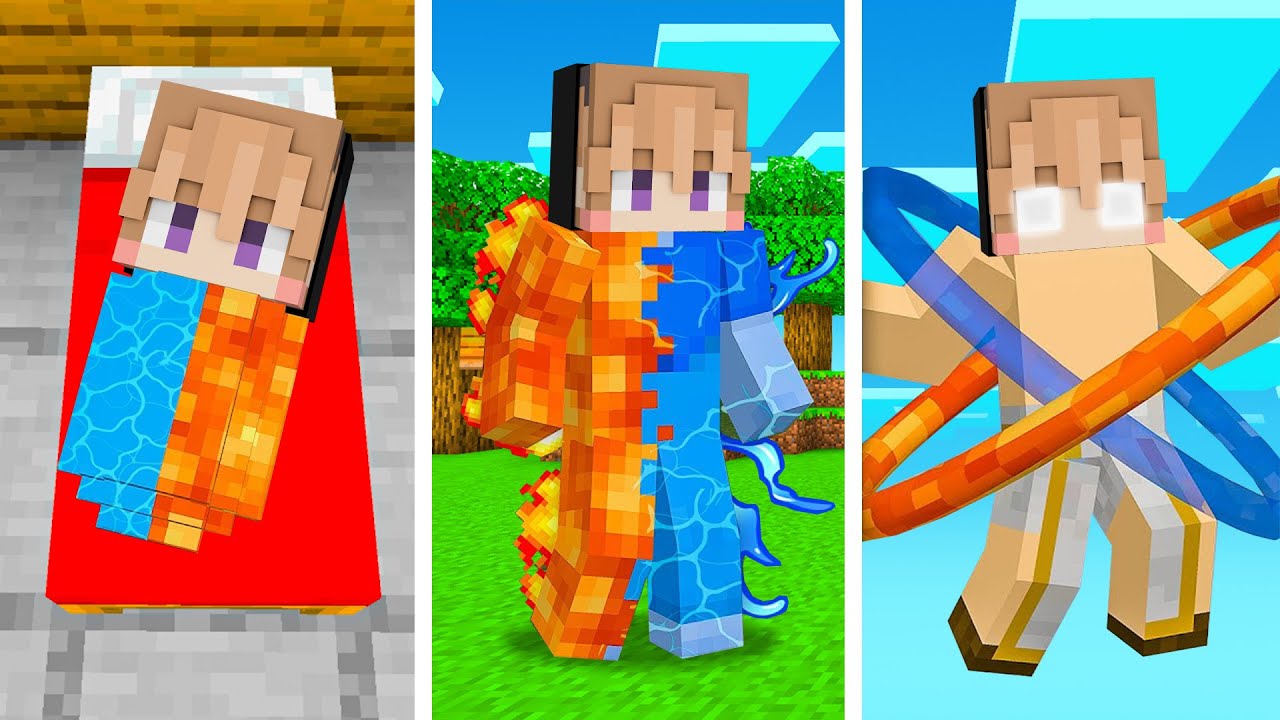 TERLAHIR DARI BAYI LEMAH HINGGA MENJADI DEWA ELEMEN DI MINECRAFT!!