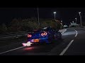 Nissan R34 GT-R Skyline Night Drive | Shoots Flames 4K