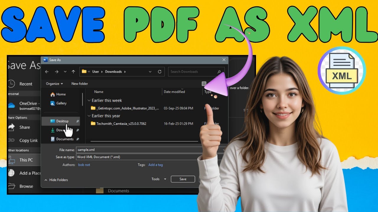 How To Save PDF As XML | Step-by-Step Guide (2025) - YouTube