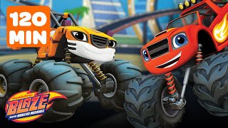 Blaze and Stripes Missions and Adventures! | 120 Minute Compilation | Blaze and the Monster Machines by Blaze and the Monster Machines 330,453 views 3 weeks ago 1 hour, 58 minutes