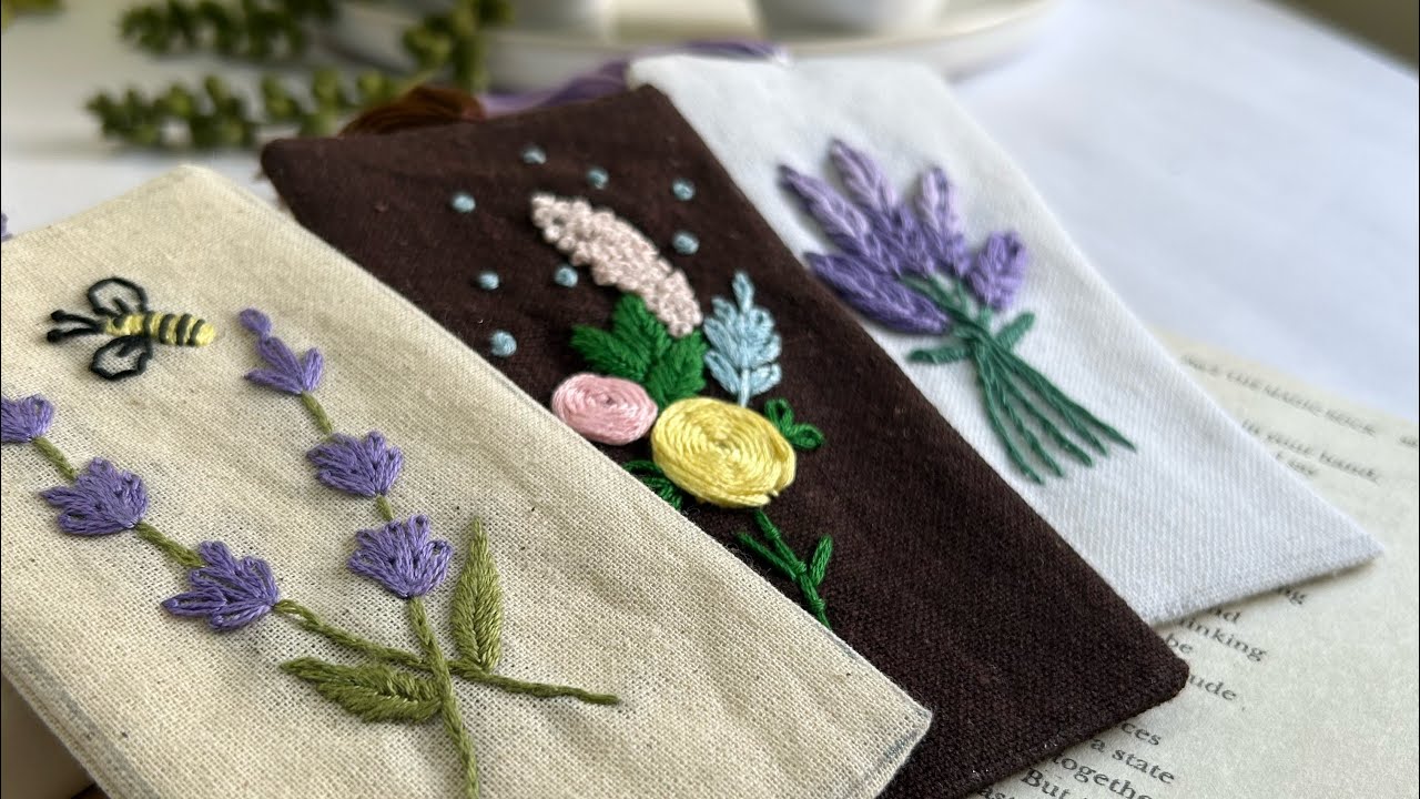 Handmade Hand Embroidered Bookmark | Unique Gift Idea