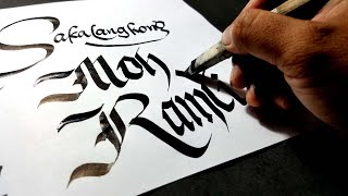 ... this calligraphy is the right way to learn and write for
beginners, while tool uses a pen from...