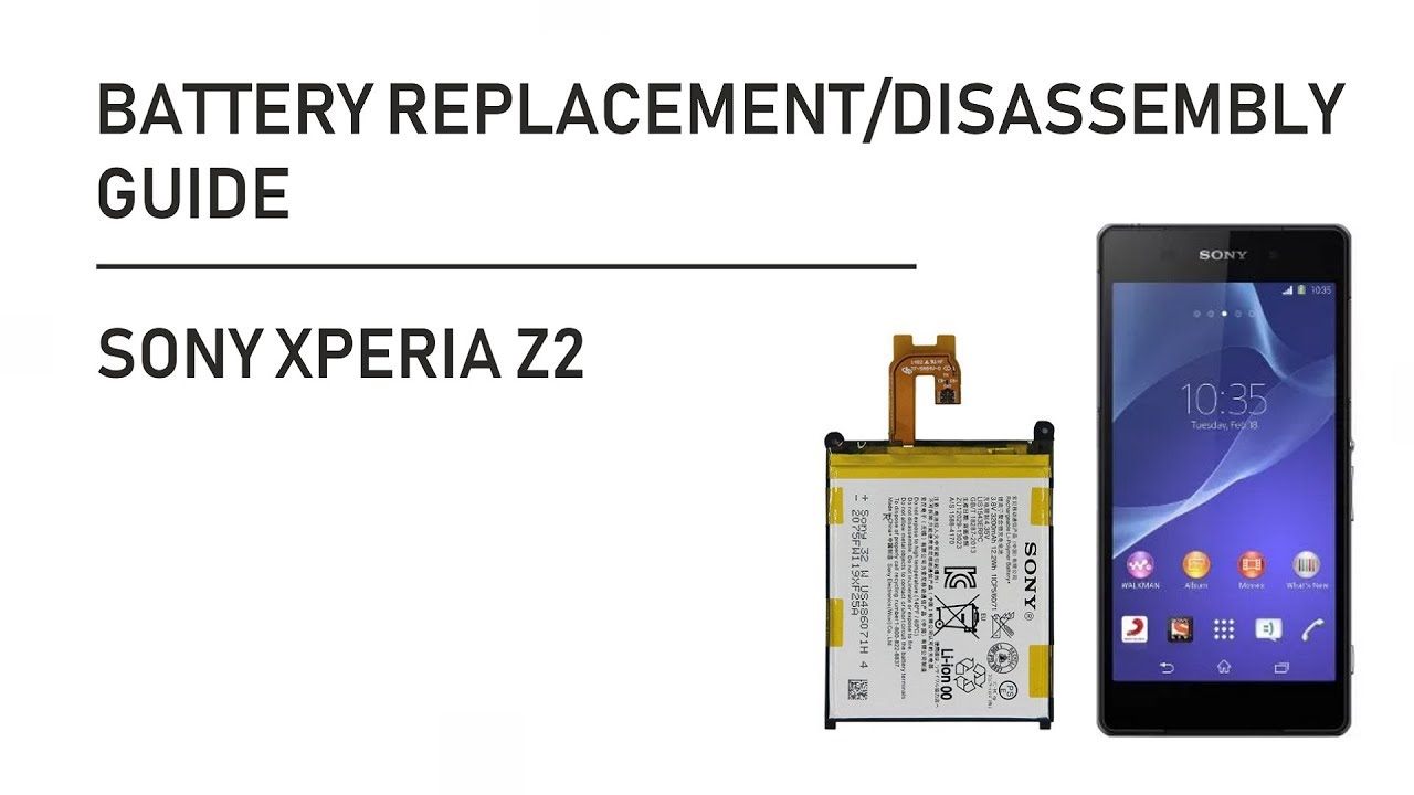 Sony Xperia Z2 Battery Replacement Back Cover Disassembly