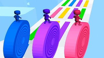 LAYERS ROLL game HIGH SCORE MAX 🌈👩🏻‍🦰💚 Gameplay All Levels Walkthrough iOS, Android New Game 3D Pro