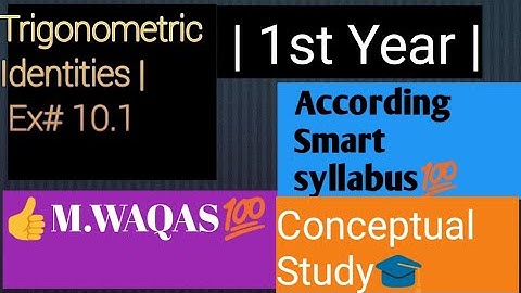 Lec# 02(part 1) Ex# 10.1 M.WAQAS