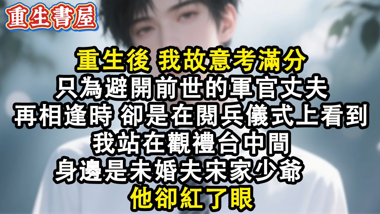 【重生爽文】重生後 我故意考滿分 只為避開前世的軍官丈夫 再相逢時卻是在閱兵儀式上看到我站在觀禮台中間 身邊是未婚夫宋家少爺 他卻紅了眼#小說 #重生故事 #爽文