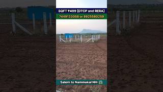 இந்த இடத்தோட விலை₹499 மட்டும்| DTCP and RERA Approved Property 🛣️ exactly 1.5Km from Nammakal Nh-