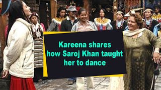 Bollywood actress kareena kapoor khan has shared how late veteran
choreographer saroj taught her dancing during the shoot of "jab we
met". ians tv - for...