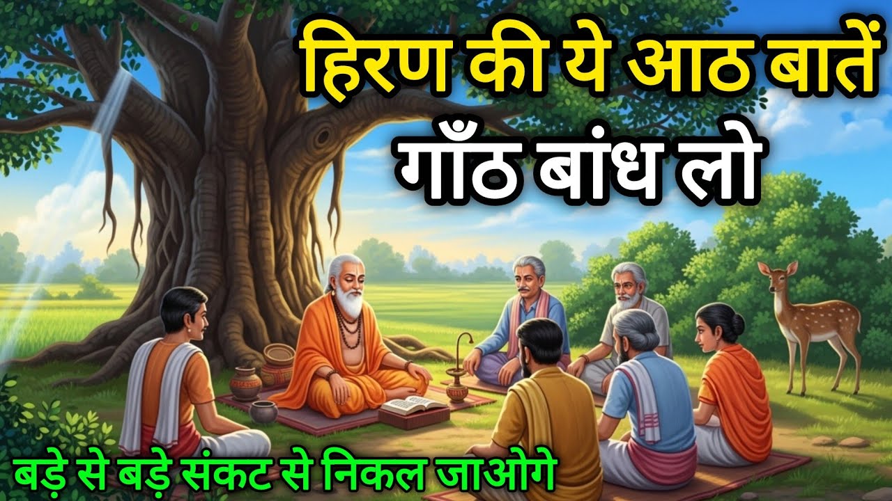 हिरण ने सिखाईं 8 ऐसी बातें जो संकट को भी घुटने टेकने पर मजबूर कर देती है । Gyanvardhak Kahani 