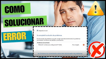 Solucion error Ethernet no tiene una configuración