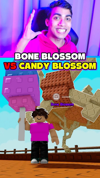 BONE BLOSSOM VS CANDY BLOSSOM GROW A GARDEN 🫨