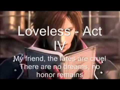 Crisis Core Loveless Poem Recited By Genesis