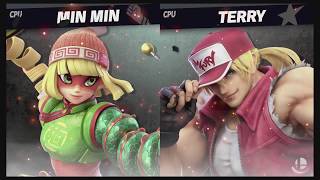 Super Smash Bros Ultimate Amiibo Fights Min Min Co Min Min Vs Terry Bogard