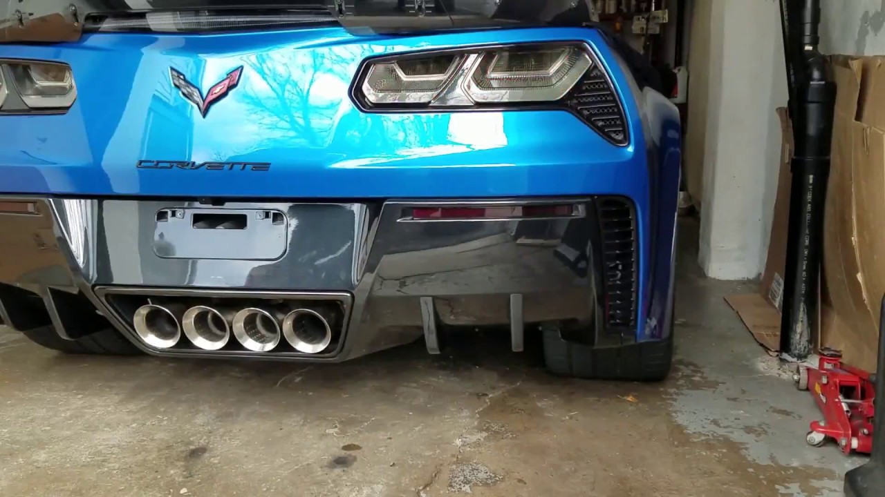 Corvette C7 Z06 W/ Corsa Xtreme longtube headers No cats, Factory