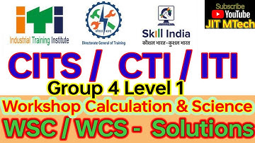 Workshop science and calculation Bharat skill cits | bhart skill | WSC Group 4 level 1  | WCS Group4