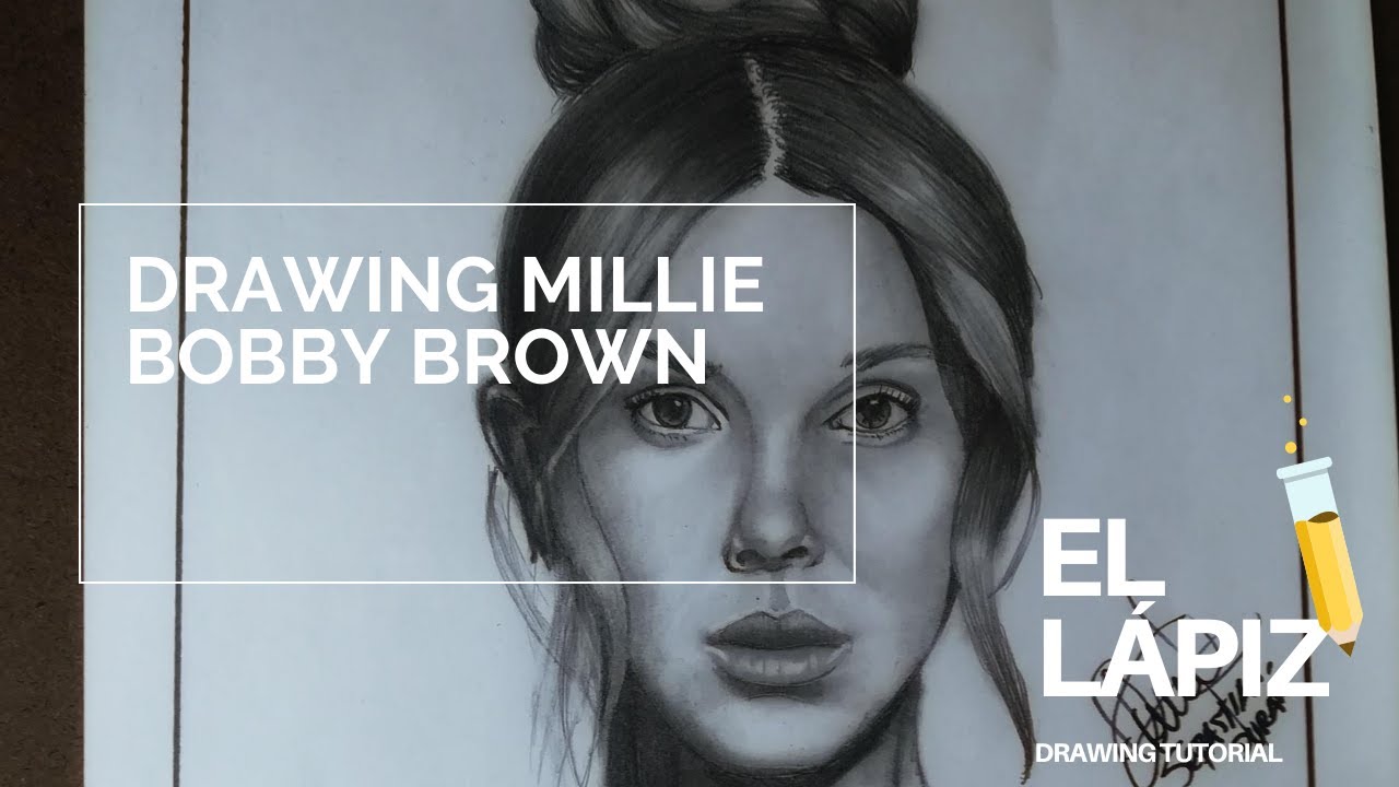 Drawing Millie Bobby Brown/Dibujando a Millie Bobby Brown- El lápiz -  thptnganamst.edu.vn