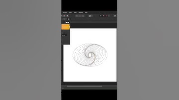 Drawing Elliptic Geometric Line Art in Affinity Designer #speedart #shorts  #affinitydesigner