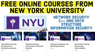 NYU free courses | Networking online course | network security free courses | edx courses for free