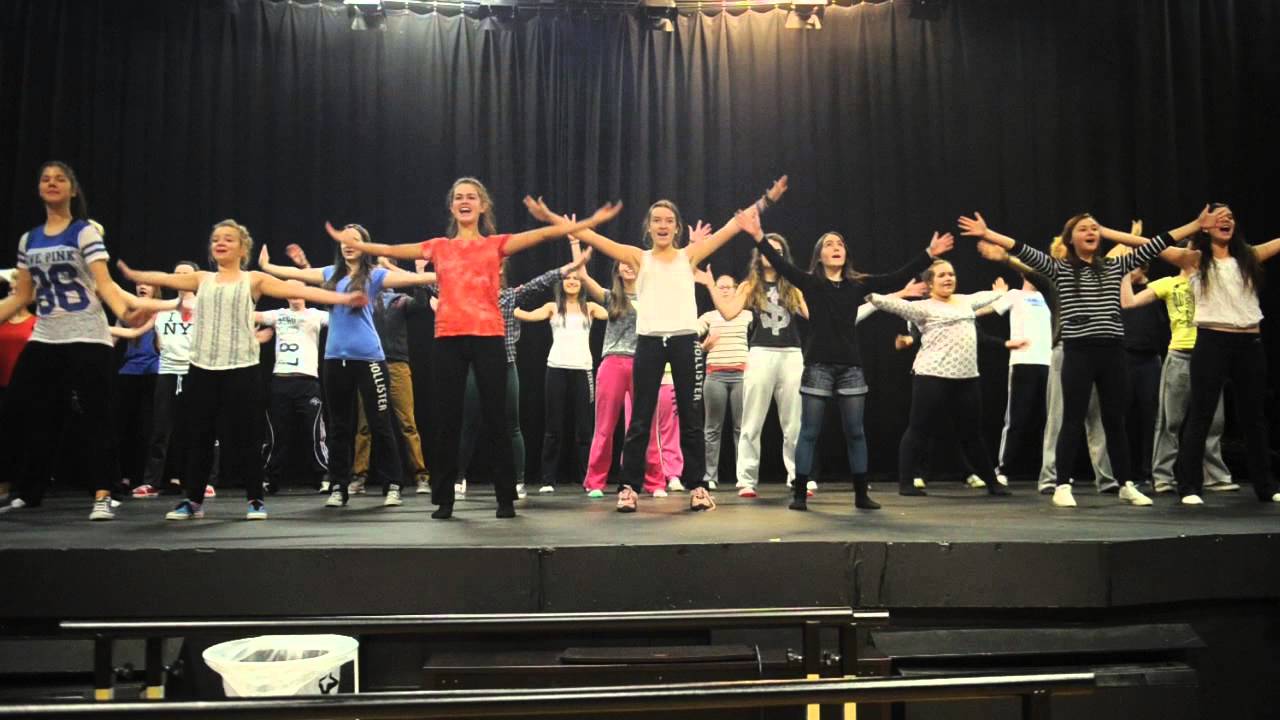 Rehearsal of 'Fame' at the Firkin Crane