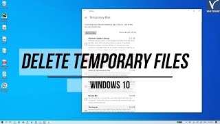 how to delete temporary files in windows 10