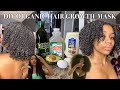 CARDI B HOMEMADE HAIR GROWTH MASK ROUTINE ON MY THICK 4 TYPE HAIR !!! *RESULTS* | Makiya Banks