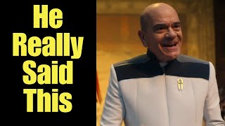 Robert Picardo Channels Rian Johnson As He Flounders Trying to DEFEND Starfleet Academy